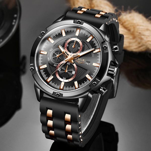 wristwatches 2021 lige military silicone sport men watches fashion watch business dress quartz man waterproof luminous clock +box, Slivery;brown
wristwatches 2021 lige military silicone sport men watches fashion watch business dress quartz man waterproof luminous clock +box, Slivery;brown
