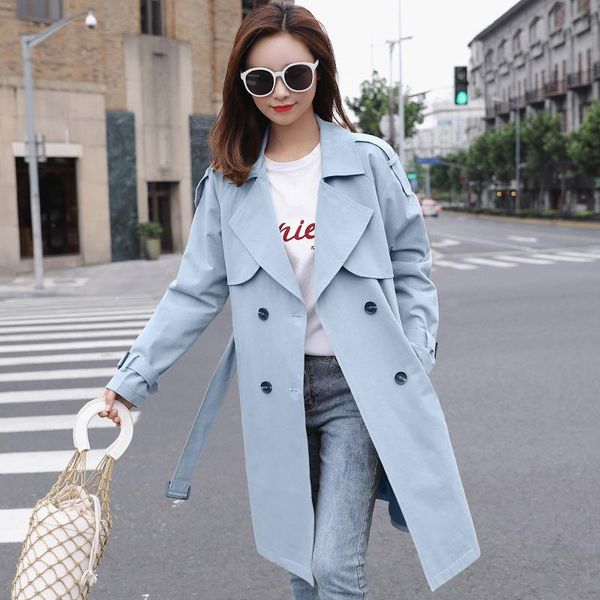 women's trench coats kmetram coat women clothes 2021 spring streetwewar long korean windbreaker casaco feminino my2685, Tan;black
women's trench coats kmetram coat women clothes 2021 spring streetwewar long korean windbreaker casaco feminino my2685, Tan;black
