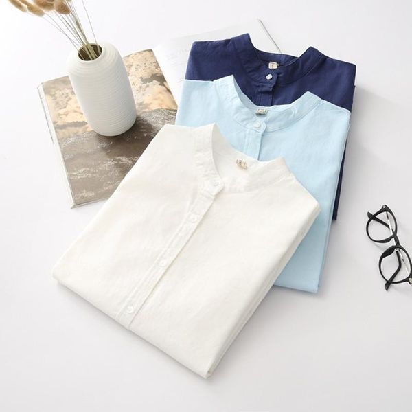 women's blouses & shirts 2021 spring women blouse long sleeve cotton shirt casual slim white blue ladies blusas 3xl
women's blouses & shirts 2021 spring women blouse long sleeve cotton shirt casual slim white blue ladies blusas 3xl