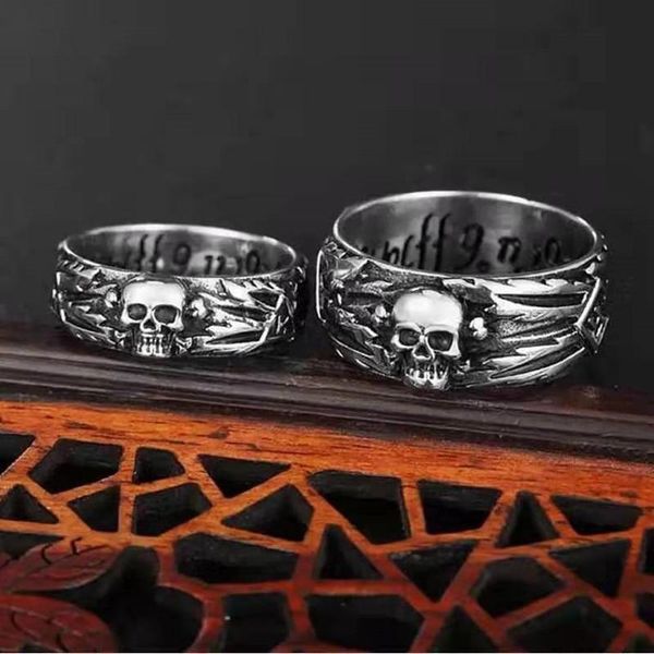 cluster rings men and women stainless steel dominant skull devil punk gothic hip hop simple for biker ring, Golden;silver
cluster rings men and women stainless steel dominant skull devil punk gothic hip hop simple for biker ring, Golden;silver