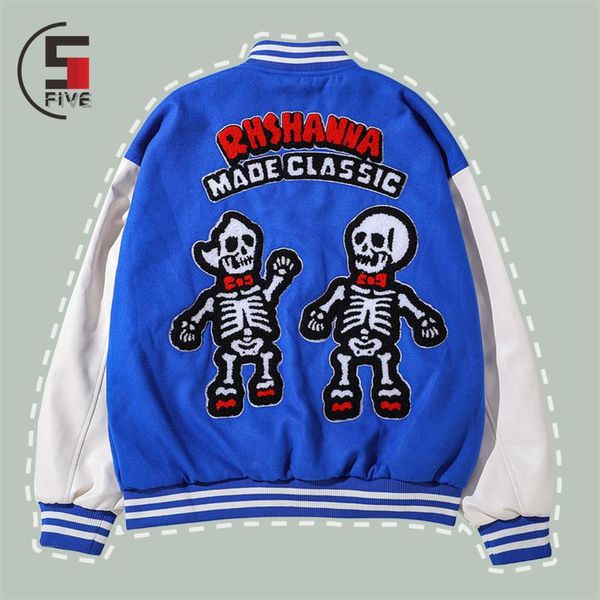 men's jackets hip hop patchwork baseball jacket cartoon character embroidered streetwear pu leather varsity bomber couple coats unisex, Black;brown
men's jackets hip hop patchwork baseball jacket cartoon character embroidered streetwear pu leather varsity bomber couple coats unisex, Black;brown