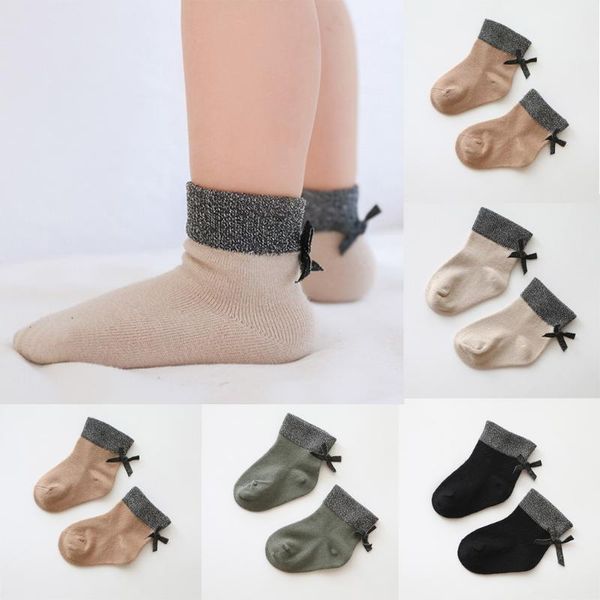 girl's golden bow loosened baby socks fashion comfortable, Pink;yellow 
girl's golden bow loosened baby socks fashion comfortable, Pink;yellow