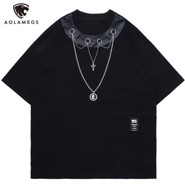 men's polos aolamegs men's leather shirts from the punk chain t-shirt will see baggy o-neck high street fashion all streetwear gam, White;black
men's polos aolamegs men's leather shirts from the punk chain t-shirt will see baggy o-neck high street fashion all streetwear gam, White;black