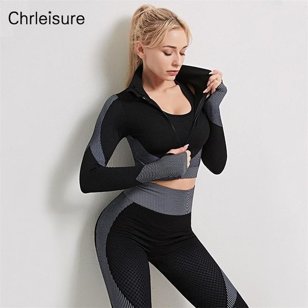 2 piece sets womens outfits fitness long sleeve seamless high waist leggings stripped zipper tracksuit women 210727, White
2 piece sets womens outfits fitness long sleeve seamless high waist leggings stripped zipper tracksuit women 210727, White