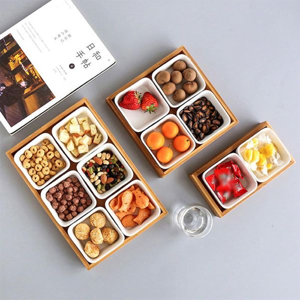dishes & plates 2/3/4/6 grids wooden ceramic grid fruit snack plate bamboo storage trays home kitchen dessert dish nut organizer tray
dishes & plates 2/3/4/6 grids wooden ceramic grid fruit snack plate bamboo storage trays home kitchen dessert dish nut organizer tray
