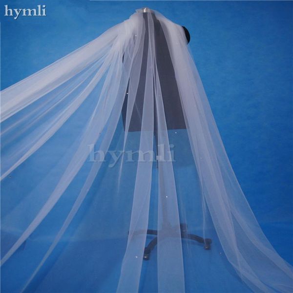 bridal veils real po 1 layer wedding veil cut edge scattered rhinestone crystals 3m*3m soft in white , ivory, Black
bridal veils real po 1 layer wedding veil cut edge scattered rhinestone crystals 3m*3m soft in white , ivory, Black