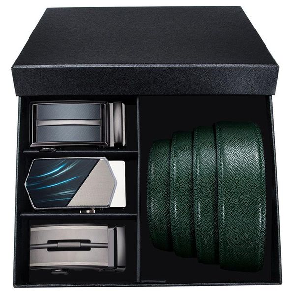 belts hi-tie luxury green leather cowskin genuine for men business automatic buckle and box, Black;brown
belts hi-tie luxury green leather cowskin genuine for men business automatic buckle and box, Black;brown