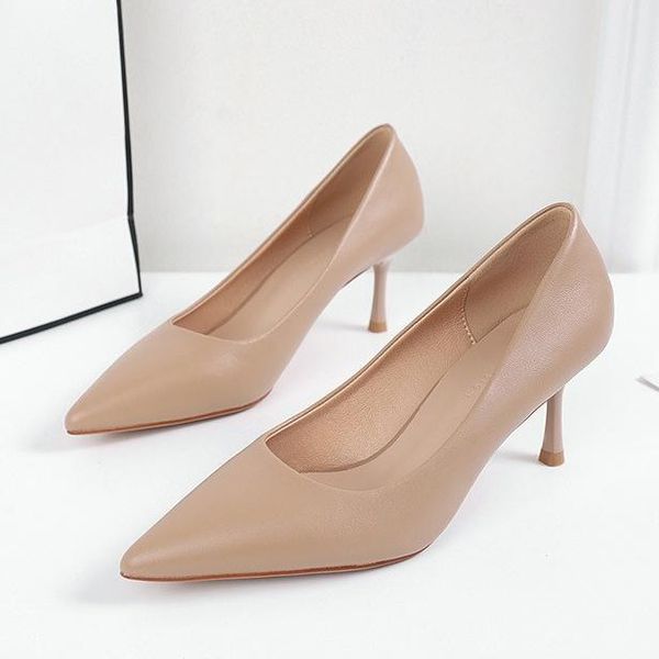 dress shoes ladies pumps woman solid thin high heels slip-on shallow split leather office handmade elegant women's p0069, Black
dress shoes ladies pumps woman solid thin high heels slip-on shallow split leather office handmade elegant women's p0069, Black