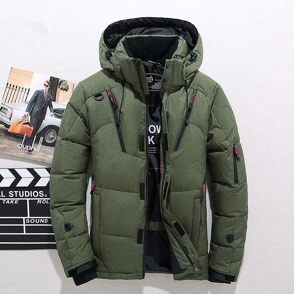 winter jacket men thick hooded fur collar down coats casual padded male clothing, Black
winter jacket men thick hooded fur collar down coats casual padded male clothing, Black