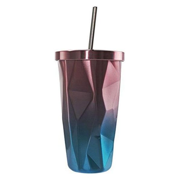 water bottles stainless steel tumbler with straw - and cold double wall drinking cups coffee mugs 500ml irregular diamond lid (pink +
water bottles stainless steel tumbler with straw - and cold double wall drinking cups coffee mugs 500ml irregular diamond lid (pink +