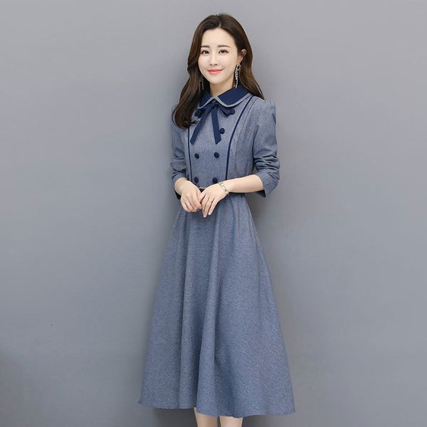 dresses spring autumn women 2021 fashion doll collar a-line vintage es elegant party plus size long sleeve vestidos, Black;gray
dresses spring autumn women 2021 fashion doll collar a-line vintage es elegant party plus size long sleeve vestidos, Black;gray