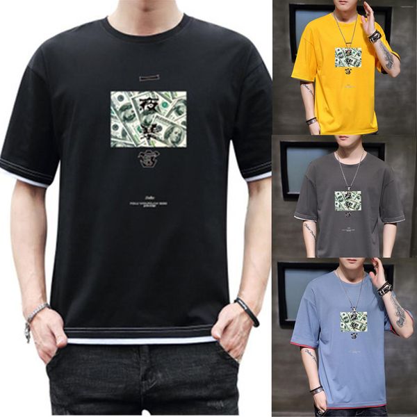 men's t-shirts round neck loose oversize casual man dollar 3d pattern t-shirts fashion trend franklin short sleeve tees designer summe, White;black
men's t-shirts round neck loose oversize casual man dollar 3d pattern t-shirts fashion trend franklin short sleeve tees designer summe, White;black