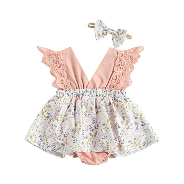 0-24m summer born infant baby girls flower romper toddler girl lace v neck jumpsuit cloting costumes 210515, Blue
0-24m summer born infant baby girls flower romper toddler girl lace v neck jumpsuit cloting costumes 210515, Blue