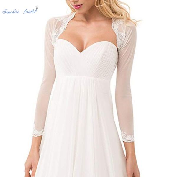 wraps & jackets sapphire bridal women' white/ivory long sleeve applique jacket wedding cape short see through cover shawl
wraps & jackets sapphire bridal women' white/ivory long sleeve applique jacket wedding cape short see through cover shawl