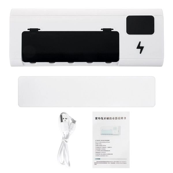 1500mah 5v 3.7a toothbrush holder organizor home bathroom wall mounted purple light/uvc-uva lighting toothbrush rack - blue a
1500mah 5v 3.7a toothbrush holder organizor home bathroom wall mounted purple light/uvc-uva lighting toothbrush rack - blue a
