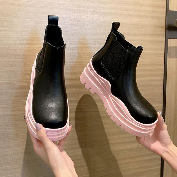 boots 2021 leather small caver women color sole flat pink platform women's shoes winter, Black
boots 2021 leather small caver women color sole flat pink platform women's shoes winter, Black