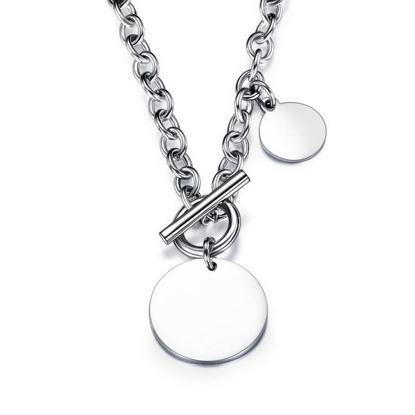 pendant necklaces fami man simple personality ot buckle round smooth fashion trend titanium steel men's and women's necklace, Silver
pendant necklaces fami man simple personality ot buckle round smooth fashion trend titanium steel men's and women's necklace, Silver