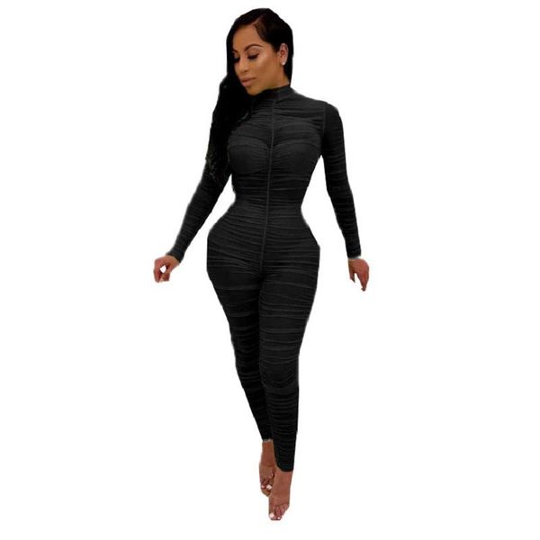 women's jumpsuits & rompers women skinny ruched full sleeve and length catsuits autumn club party 2, Black;white
women's jumpsuits & rompers women skinny ruched full sleeve and length catsuits autumn club party 2, Black;white