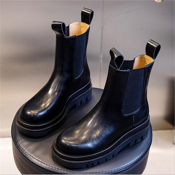 european vogue women boots shoes genuine leather casual all-match cool platform high martin boots, Black
european vogue women boots shoes genuine leather casual all-match cool platform high martin boots, Black