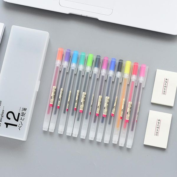 gel pens 12 pcs/lot colored pen with memo pads set 0.5mm colour ink maker school office writing stationery supply japanese style
gel pens 12 pcs/lot colored pen with memo pads set 0.5mm colour ink maker school office writing stationery supply japanese style