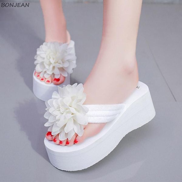 summer flower flip flops women slippers floral beach shoes high heels ladies slides wedges platform women's slipper, Black
summer flower flip flops women slippers floral beach shoes high heels ladies slides wedges platform women's slipper, Black