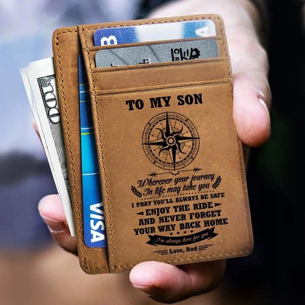 card holders drop genuine leather holder wallets purse front pocket slim bag gift for men boy students engraving love words kb, Brown;gray
card holders drop genuine leather holder wallets purse front pocket slim bag gift for men boy students engraving love words kb, Brown;gray