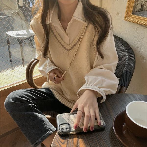 women's sweaters cmaz 2021 autumn winte sweater women knitted pullover korean style cardigan soft warm pull thick outwear, White;black
women's sweaters cmaz 2021 autumn winte sweater women knitted pullover korean style cardigan soft warm pull thick outwear, White;black