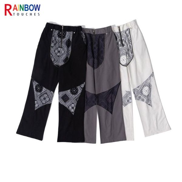 men's pants rainbowtouches 2021 menswear trend wide leg casual cargo bandanna digital printing, Black
men's pants rainbowtouches 2021 menswear trend wide leg casual cargo bandanna digital printing, Black