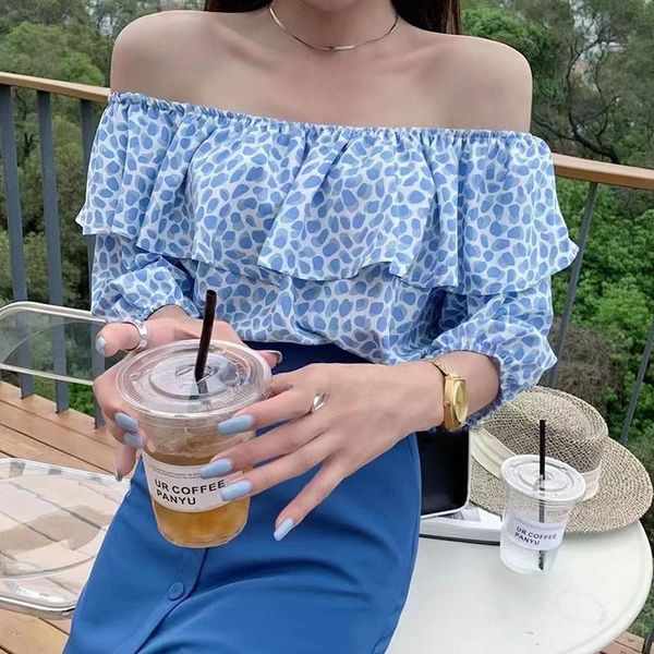 women's blouses & shirts elegant print shirt for women slash neck puff short sleeve tunic slim female summer fashion 2021 stylish, White
women's blouses & shirts elegant print shirt for women slash neck puff short sleeve tunic slim female summer fashion 2021 stylish, White