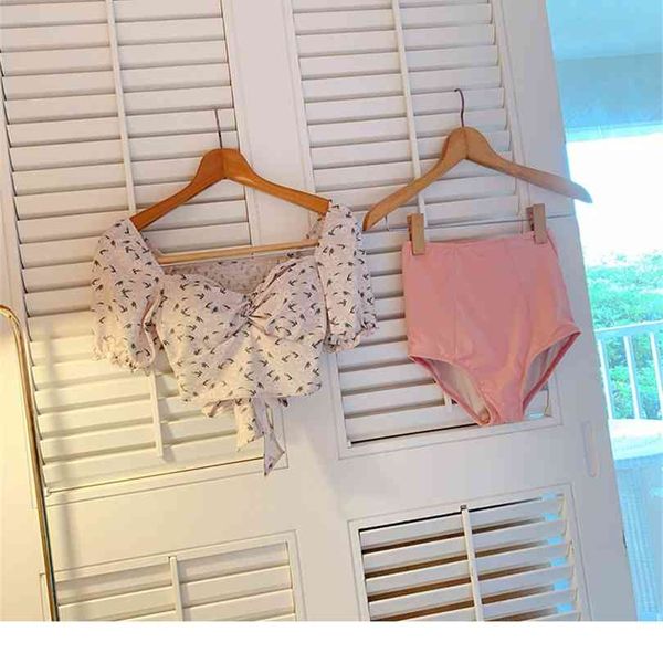 korean style high waist bikini set women biquini suit two pieces swimwear print swimsuit quality beach 210728, White;black
korean style high waist bikini set women biquini suit two pieces swimwear print swimsuit quality beach 210728, White;black