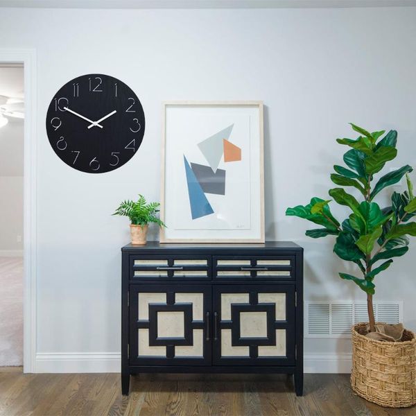 wooden hollow wall clock carving decor simple living room (black shipment without batter clocks
wooden hollow wall clock carving decor simple living room (black shipment without batter clocks