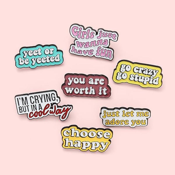 pins, brooches fun quotes enamel pins custom choose happy you are worth it dialog badge denim shirt lapel pin bag jewelry gift, Gray
pins, brooches fun quotes enamel pins custom choose happy you are worth it dialog badge denim shirt lapel pin bag jewelry gift, Gray