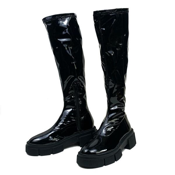 boots 2021 women patent leather knee high black thick heel platform long woman autumn gothic riding booties ladies
boots 2021 women patent leather knee high black thick heel platform long woman autumn gothic riding booties ladies