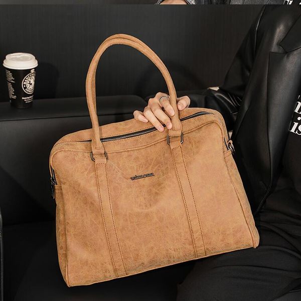 mens leathers shoulder bag street personality yellow business briefcase large capacity horizontal mens handbag european popular solid color
mens leathers shoulder bag street personality yellow business briefcase large capacity horizontal mens handbag european popular solid color