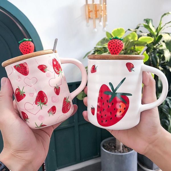 personalized strawberry ceramic mug with lid spoon cute couple cup creative trend coffee household water mugs
personalized strawberry ceramic mug with lid spoon cute couple cup creative trend coffee household water mugs