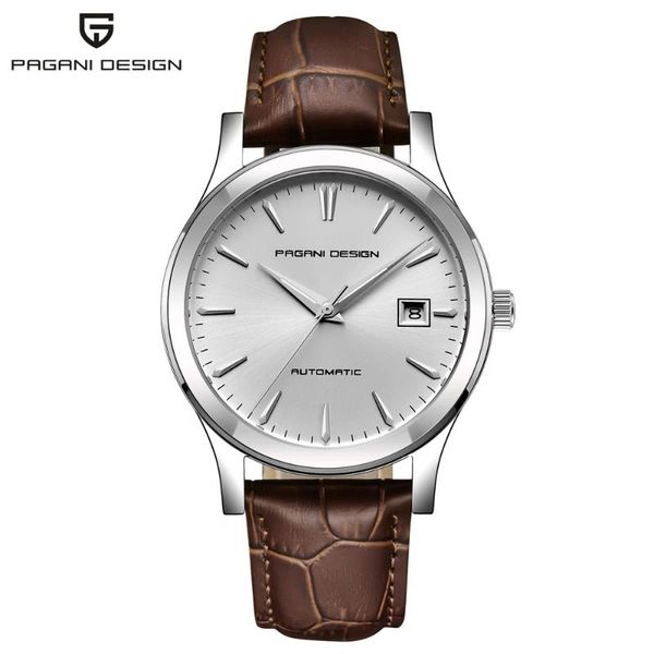 wristwatches pagani design men's mechanical watch automatic casual business waterproof classic leather clock, Slivery;brown
wristwatches pagani design men's mechanical watch automatic casual business waterproof classic leather clock, Slivery;brown