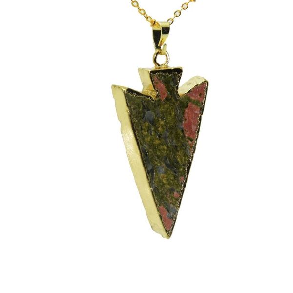 pendant necklaces 1pc rainbow chakra rock necklace gold color chain arrow head unakite stone for women jewelry gift, Silver
pendant necklaces 1pc rainbow chakra rock necklace gold color chain arrow head unakite stone for women jewelry gift, Silver