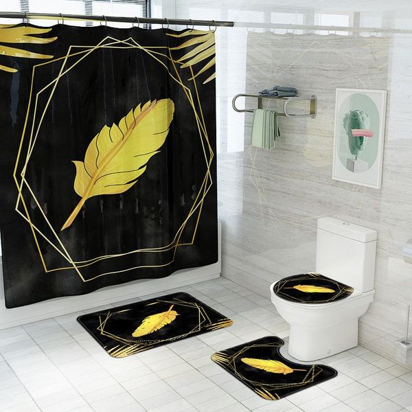 shower curtains abstraction feather curtain waterproof bathroom anti-slip mat suit for el washroom decorative carpet
shower curtains abstraction feather curtain waterproof bathroom anti-slip mat suit for el washroom decorative carpet