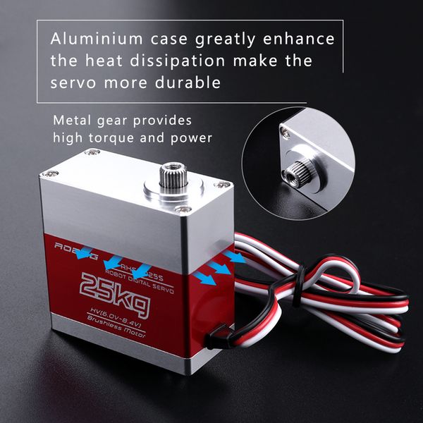 dc6.08.4v rhs8025s 25kg digital waterproof servo high torque metal gear for 1/8 1/10 rc fuel car rc robot 700 class helicopter
dc6.08.4v rhs8025s 25kg digital waterproof servo high torque metal gear for 1/8 1/10 rc fuel car rc robot 700 class helicopter