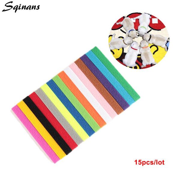 dog collars & leashes sqinans 15pcs/lot puppy id whelping bands adjustable nylon identification pet supplies