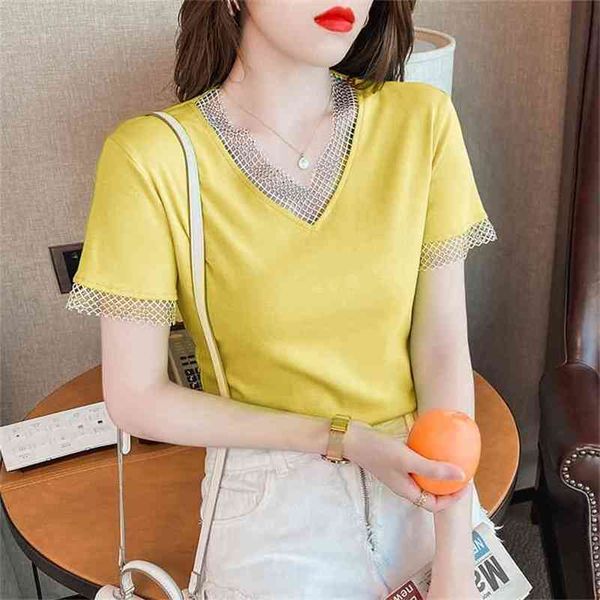 wwenn v-neck summer t shirt women hollow out y2k casual womens tee shirts diamond short sleeve t-shirt ladies clothings 210507, White
wwenn v-neck summer t shirt women hollow out y2k casual womens tee shirts diamond short sleeve t-shirt ladies clothings 210507, White