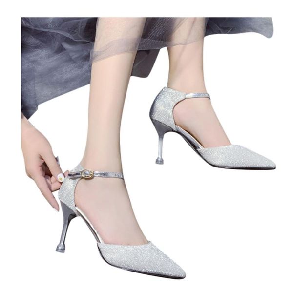sagace women sandals summer ladies fashion fine heel shoes pointed high heels commuter exquisite glitter, Black
sagace women sandals summer ladies fashion fine heel shoes pointed high heels commuter exquisite glitter, Black