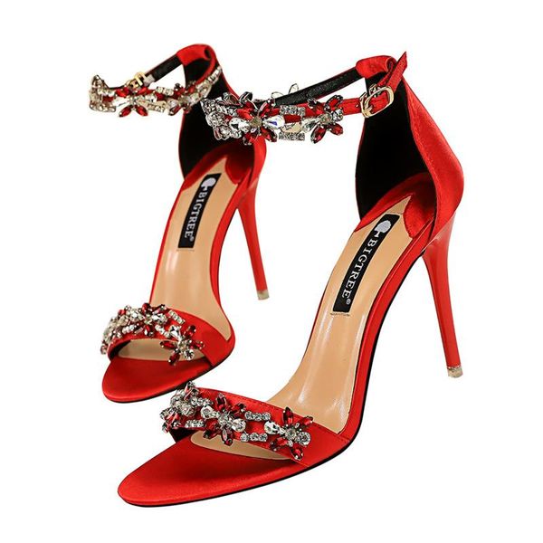 sandals women pumps flora high heels fashion party shoes silk crystal buckle strap round toe thin modern, Black
sandals women pumps flora high heels fashion party shoes silk crystal buckle strap round toe thin modern, Black