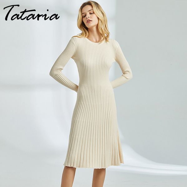 tataria long knitted sweater dress for women sleeve knee length casual winter elegant 210514, Black;gray
tataria long knitted sweater dress for women sleeve knee length casual winter elegant 210514, Black;gray
