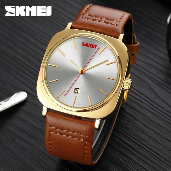 wristwatches original men's watches calendar quartz watch brand skmei leather simple casual dress for man clock 2021, Slivery;brown
wristwatches original men's watches calendar quartz watch brand skmei leather simple casual dress for man clock 2021, Slivery;brown