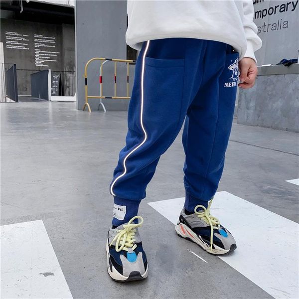 trousers toddler boys sport pants spring autumn kids fashion casual cotton cool reflective strip for boy baby clothes, Blue
trousers toddler boys sport pants spring autumn kids fashion casual cotton cool reflective strip for boy baby clothes, Blue