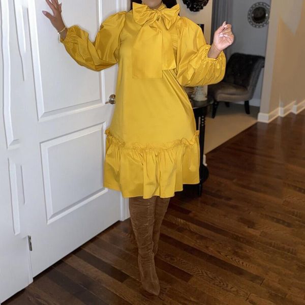 casual dresses 2021 clothes women loose full sleeve knee length bow decoration solid fashion causal daily wear ladies dress midi, Black;gray
casual dresses 2021 clothes women loose full sleeve knee length bow decoration solid fashion causal daily wear ladies dress midi, Black;gray