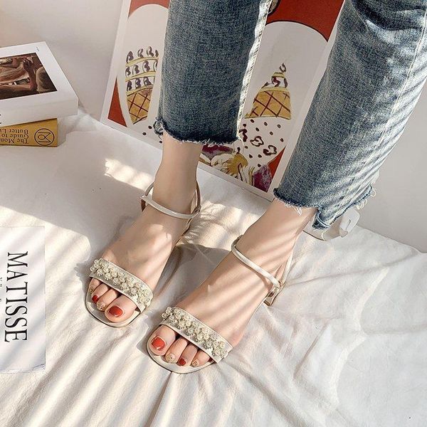 sandals thick heel women pearl open toe shoes summer fashion outdoor high zapatos mujer 2021, Black
sandals thick heel women pearl open toe shoes summer fashion outdoor high zapatos mujer 2021, Black