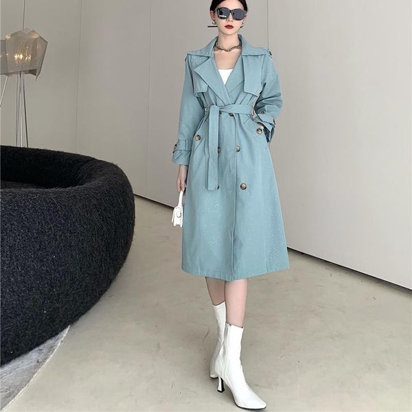 women's trench coats 2021 spring long coat women double breasted slim casual female outwear fashion windbreaker, Tan;black
women's trench coats 2021 spring long coat women double breasted slim casual female outwear fashion windbreaker, Tan;black