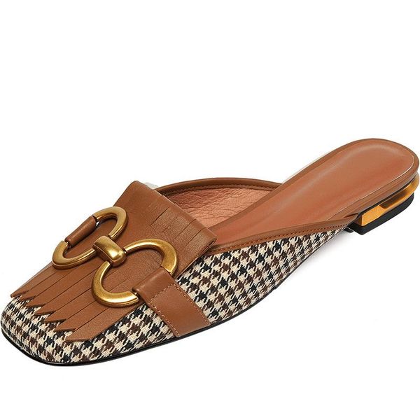 sandals 2021 lattice metal buckle mules women slides square toe ladies striped shoes summer fashion footwear slippers, Black
sandals 2021 lattice metal buckle mules women slides square toe ladies striped shoes summer fashion footwear slippers, Black
